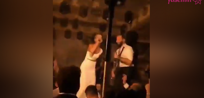 Bensu Soral d&uuml;ğ&uuml;n&uuml;nde rap s&ouml;yledi
