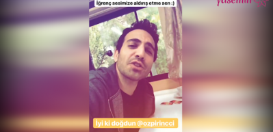 Beren G&ouml;kyıldız ve Buğra G&uuml;lsoy'dan &Ouml;zge &Ouml;zpirin&ccedil;&ccedil;i'ye doğum g&uuml;n&uuml; s&uuml;rprizi