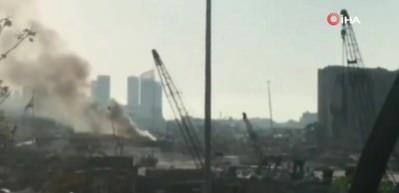 Beyrut Limanı'nda yangın