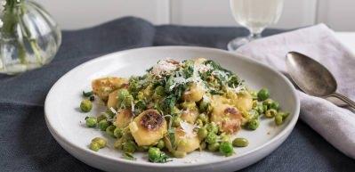 Bezelye ve parmesanlı gnocchi tarifi