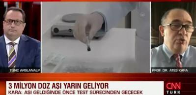 Bilim Kurulu &Uuml;yesi Prof. Dr. Ateş Kara Covid-19 aşısı sonrası g&uuml;zel haberi duyurdu