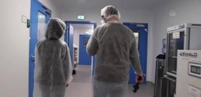 BioNTech'in Marburg'daki Kovid-19 aşısı &uuml;retim tesisinin kapıları gazetecilere a&ccedil;ıldı