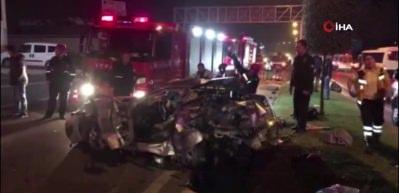 Bir aile yok oldu! O anlar kamerada