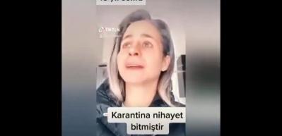 B&uuml;şra Pekin "karantina nihayet biter" videosuyla g&uuml;ld&uuml;rd&uuml;!