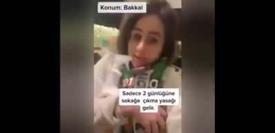 B&uuml;şra Pekin markete akın eden vatandaşları tiye aldığı videosuyla beğeni topladı