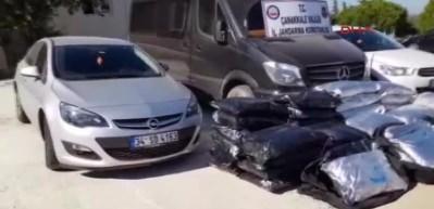 &Ccedil;anakkale'de 300 kilo skunk ele ge&ccedil;irildi