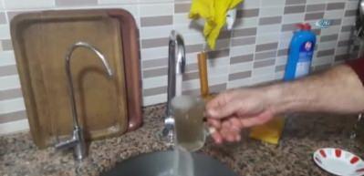 &Ccedil;eşmeden su yerine &ccedil;amur aktı