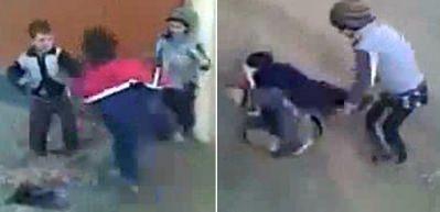 &Ccedil;ocukların amansız kavgası