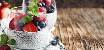 Chia tohumlu diyet puding tarifi