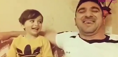 &Ccedil;izgi film karakteri gibi g&uuml;len &ccedil;ocuk