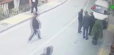 Dehşet anları! Cinayet kamerada!