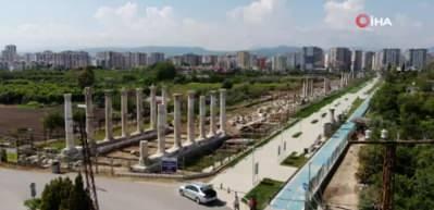 Deniz &ccedil;ekildi, antik liman ortaya &ccedil;ıktı