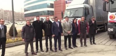 Deprem b&ouml;lgesine yardımlar s&uuml;r&uuml;yor 