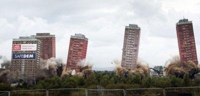 Dev kuleler b&ouml;yle yıkıldı