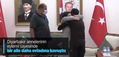 Diyarbakır'da bir aile daha evladına kavuştu