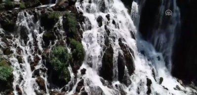 Doğu Karadeniz'in 40 kaynaklı şelalesine turist ilgisi