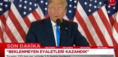 Donald Trump'tan se&ccedil;im a&ccedil;ıklamaları
