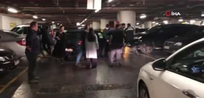 Alışveriş merkezinde park yeri kavgası