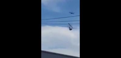 Drone ile kendini gezdiren adam