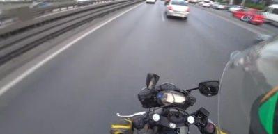 E-5'te feci kaza... Her şeyi kaydetti