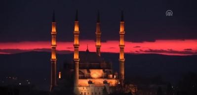 Edirne'de g&uuml;nbatımı adeta mest etti