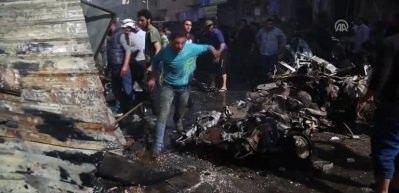 El Bab'da bombalı saldırı: &Ccedil;ok sayıda &ouml;l&uuml; var