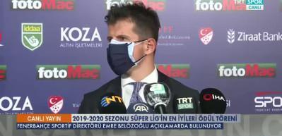Emre Bel&ouml;zoğlu:  Fenerbah&ccedil;e bu sene şampiyonluğun en b&uuml;y&uuml;k adayıdır