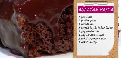 En kolay ağlayan pasta nasıl yapılır? S&uuml;nger gibi &ccedil;ikolata soslu ağlayan pasta tarifi