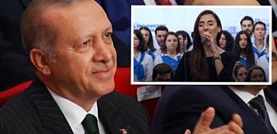 En sevdiği şarkıya Erdoğan da eşlik etti