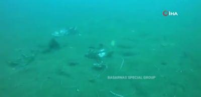 Endonezya'da d&uuml;şen yolcu u&ccedil;ağının su altındaki enkazının yeni g&ouml;r&uuml;nt&uuml;leri