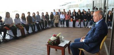 Erdoğan gen&ccedil;lere a&ccedil;ıkladı: 5-6 ay i&ccedil;erisinde &uuml;retiyoruz