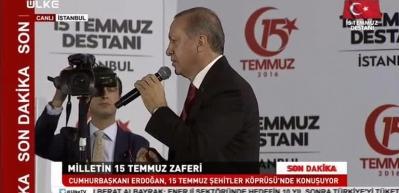 Cumhurbaşkanı Erdoğan: Tek tip elbiseyle mahkemeye &ccedil;ıksınlar