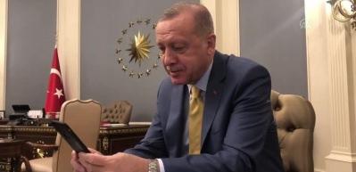 Erdoğan, ter&ouml;r &ouml;rg&uuml;t&uuml; PKK'nın elinden kurtarılan Cafer Ceylan'ın ailesiyle g&ouml;r&uuml;şt&uuml;