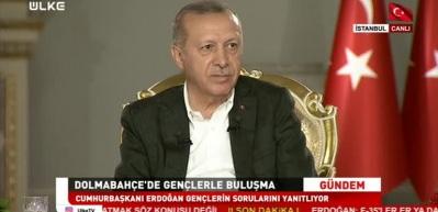 Erdoğan'ın katıldığı canlı yayında s&uuml;rpriz