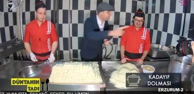 Erzurum y&ouml;resinin vazge&ccedil;ilmezi '&Ccedil;ıtır Kadayıf Dolma' 