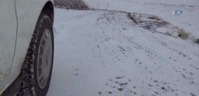 Erzurum'da sıcaklık -10 dereceye d&uuml;şt&uuml;