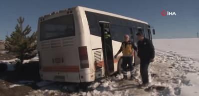 Eskişehir&rsquo;de halk otob&uuml;s&uuml; yoldan &ccedil;ıktı: 6 yaralı