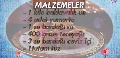 Ev yapımı baklava tarifi