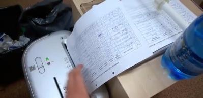 Ev yapımı kağıt imha aparatı