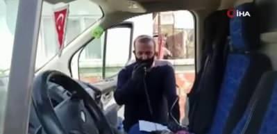 Evden &ccedil;ıkamayan k&ouml;yl&uuml;ye muhtar tek tek ekmek dağıttı