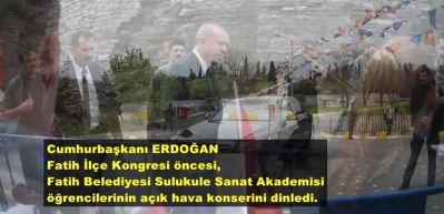 Fatih'te Cumhurbaşkanı Erdoğan'a s&uuml;rpriz!