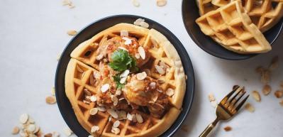 Fıstıklı waffle tavuk tarifi