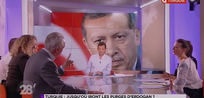Fransa'da Erdoğan'ın tartışıldığı programda bakın ne oldu
