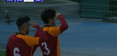Galatasaray'ın gen&ccedil; futbolcusundan Madrid'de asker selamı