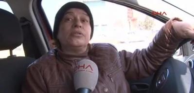  Gaziantep'in tek kadın taksi şof&ouml;r&uuml;