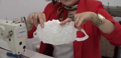 Gelinlere işlemeli ve nakışlı &ouml;zel tasarım maske