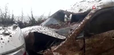 Giresun&rsquo;da heyelan kazaya neden oldu: 3 yaralı