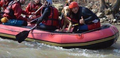 'Gofret'in rafting keyfi 