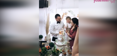 G&ouml;k&ccedil;e Akyıldız oğlu &Ouml;mer Asaf'ın doğum g&uuml;n&uuml;n&uuml; kutladı