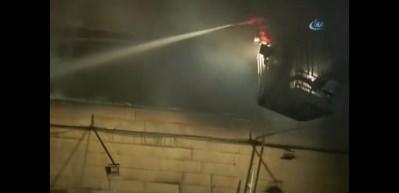 G&uuml;rcistan&rsquo;da korkutan yangın